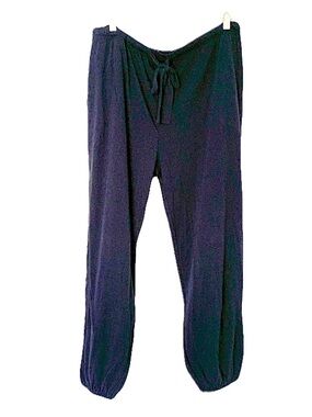 NWT Eberjey Women’s XL Navy Aloe Infused Cotton Drawstring Lounge Joggers Casual